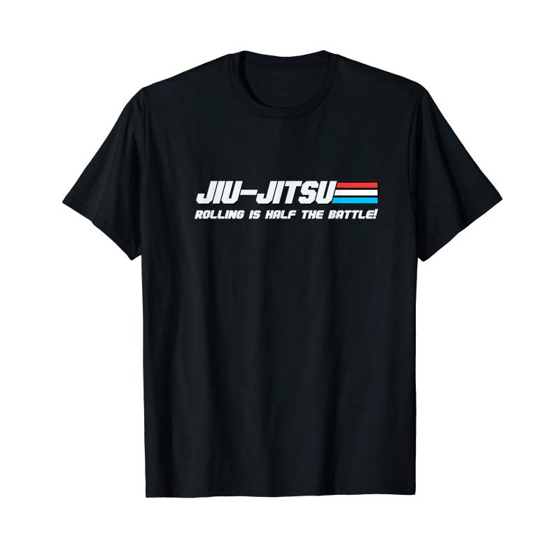 Buy BJJ Jiu-Jitsu Rolling Is Half The Battle Funny Judo T Shirt - Tees.Design.png