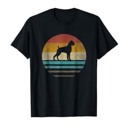 buy boxer dog shirt retro vintage 70s silhouette breed gift