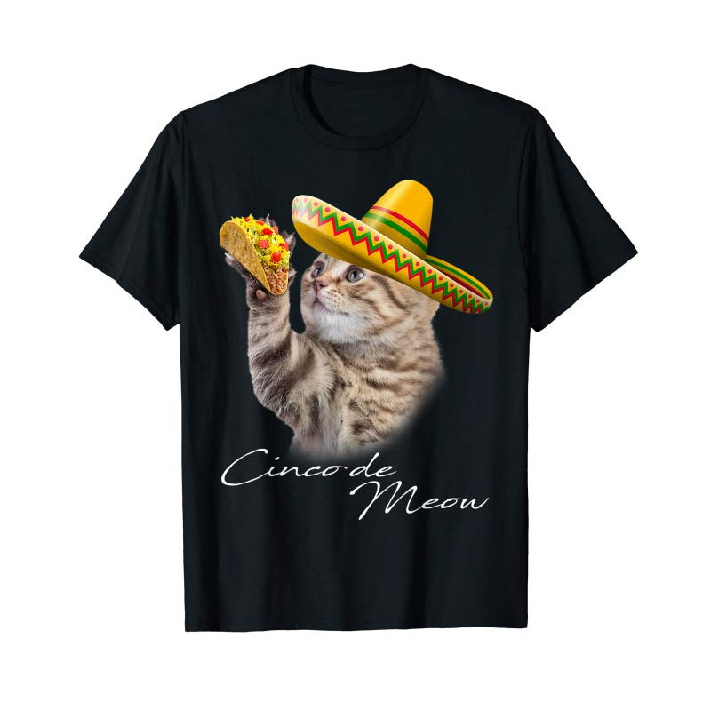 Buy Cinco De Meow Funny Taco Cat Shirt Cinco De Mayo T-shirt - Tees.Design.png