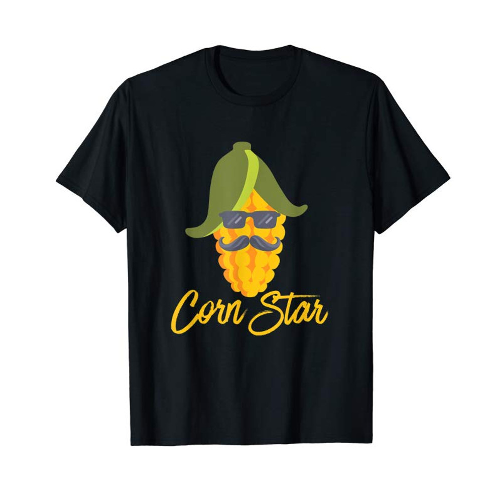 Buy Corn Star Funny Sunglasses Mustache Star Corn Maize T-Shirt - Tees.Design.png