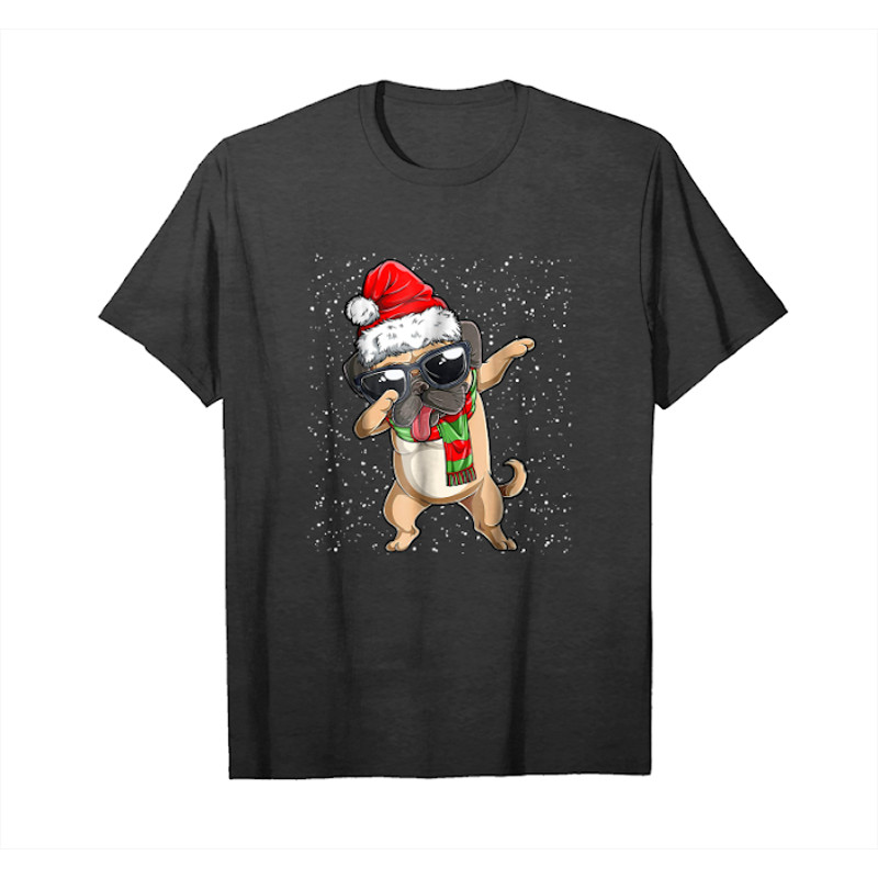 Buy Dabbing Pug Santa T Shirt Christmas Kids Boys Girls Gifts Unisex T-Shirt - Tees.Design.png