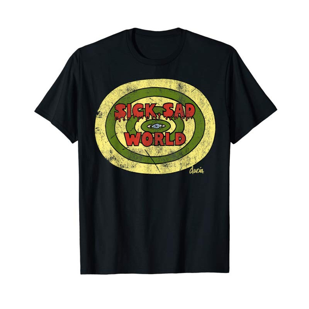 Buy Daria Sick Sad World Drippy Text Eye Logo T-Shirt - Tees.Design.png