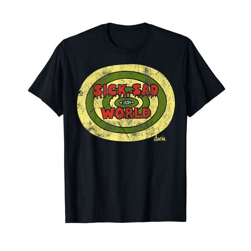 Buy Daria Sick Sad World Drippy Text Eye Logo T-Shirt - Tees.Design.png