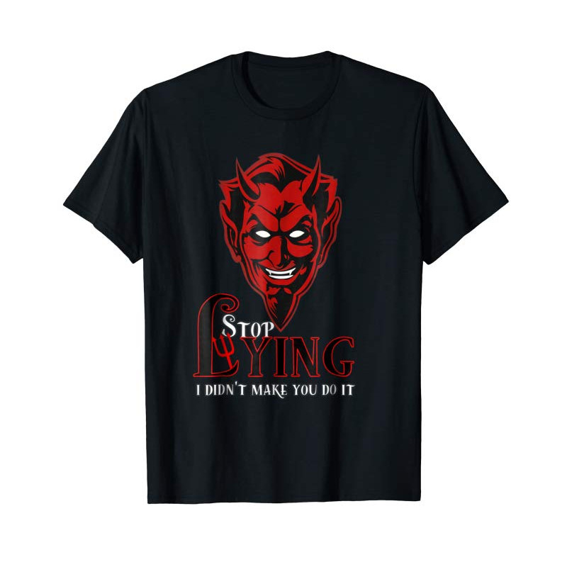 Buy Devil Made Me Do It T-Shirt Tee Satan TShirt Funny Meme - Tees.Design.png