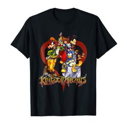 buy disney kingdom hearts group heart t-shirt