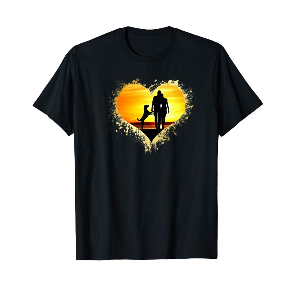 Buy Dog T Shirt Love Heart Canine Valentine Beach Ocean - Tees.Design.png