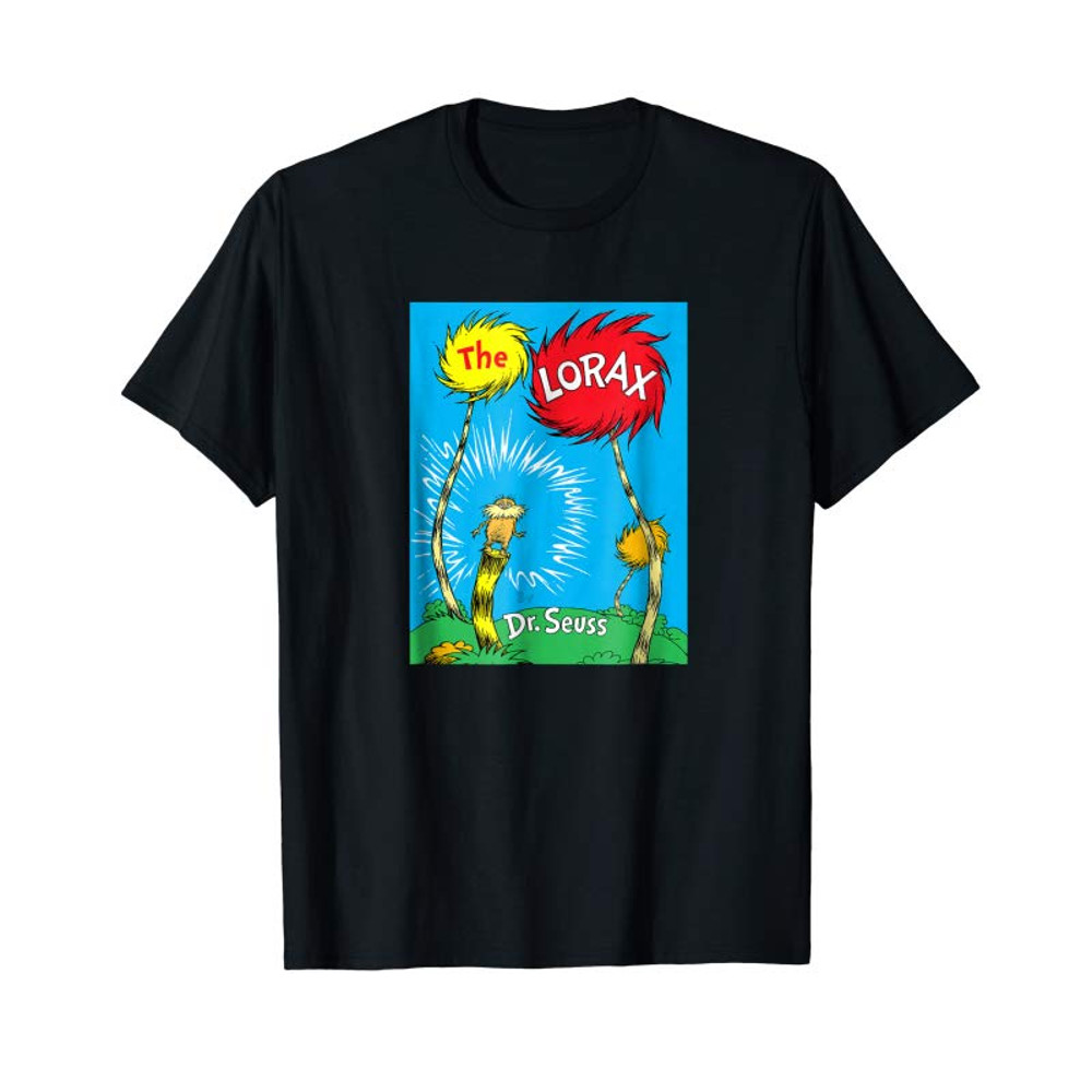 Buy Dr Seuss The Lorax Book Cover T-shirt - Tees.Design.png