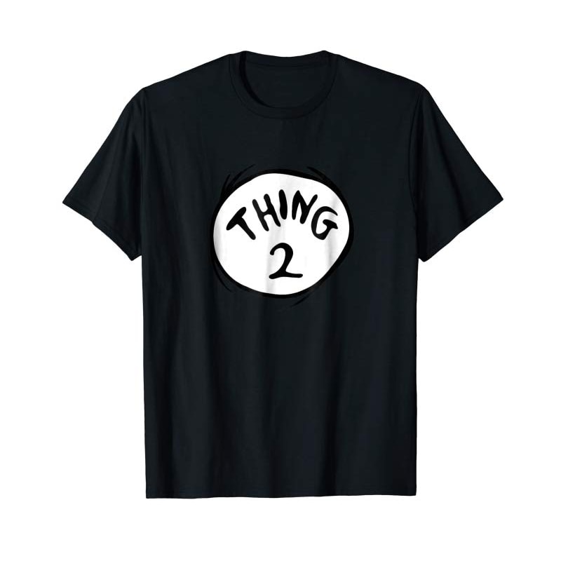 Buy Dr Seuss Thing 2 Emblem RED T-shirt - Tees.Design.png