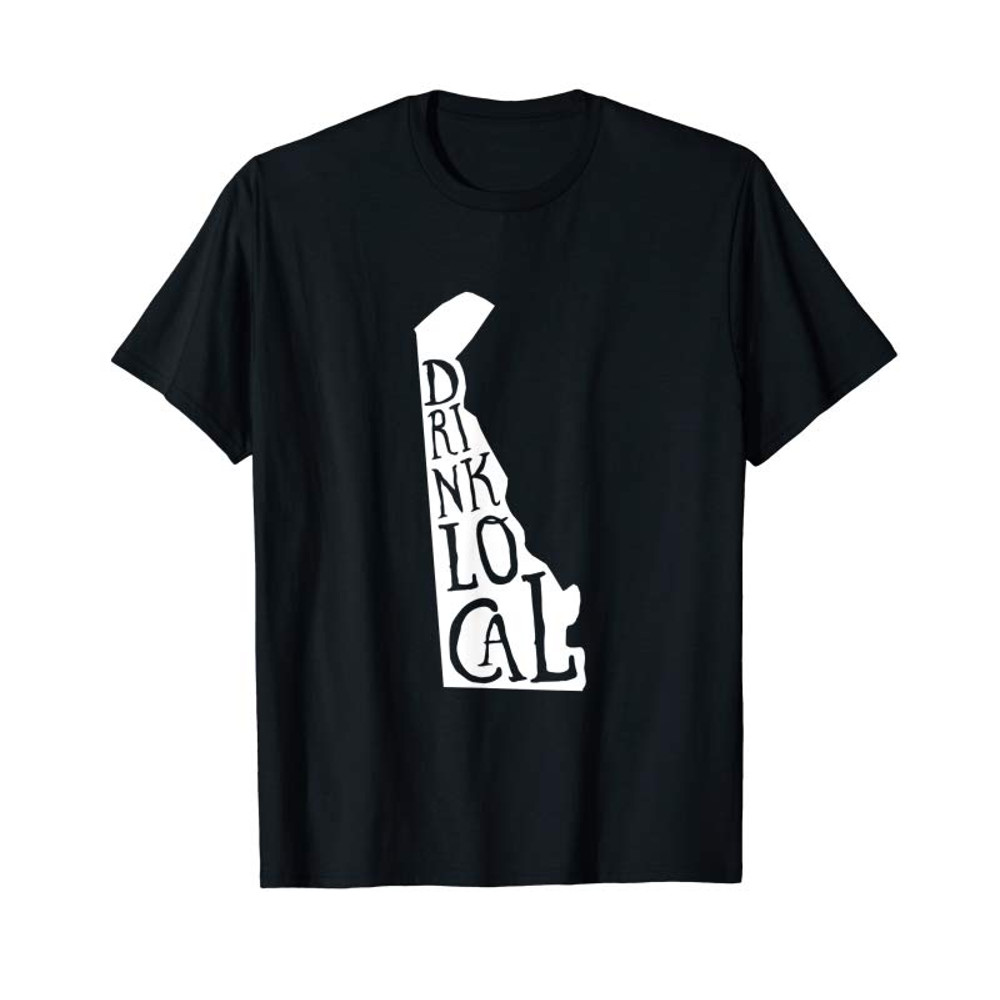 Buy Drink Local Delaware State Outline Craft Beer T-Shirt - Tees.Design.png
