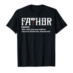 buy fa-thor like dad just way mightier hero t-shirt