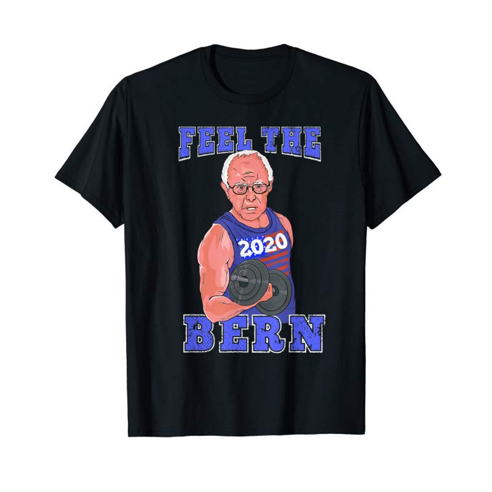 Buy Feel The Bern 2020 Funny Bernie Sanders Graphic T-Shirt - Tees.Design.png