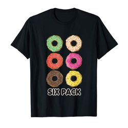 buy funny donut six pack workout t-shirt