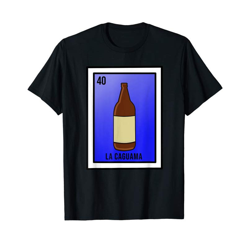 Buy Funny Mexican Loteria Card Caguama Beer T Shirt - Tees.Design.png