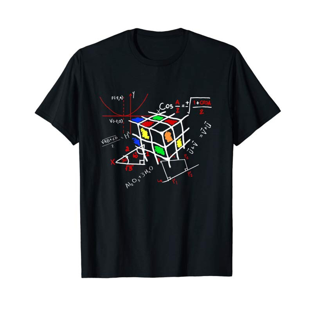 Buy Funny Rubik Cube Math T-Shirt Retro Math Lover Gift Tee - Tees.Design.png
