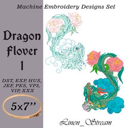 Dragon Flover 1 Machinembr design in 8 formats and 1 size