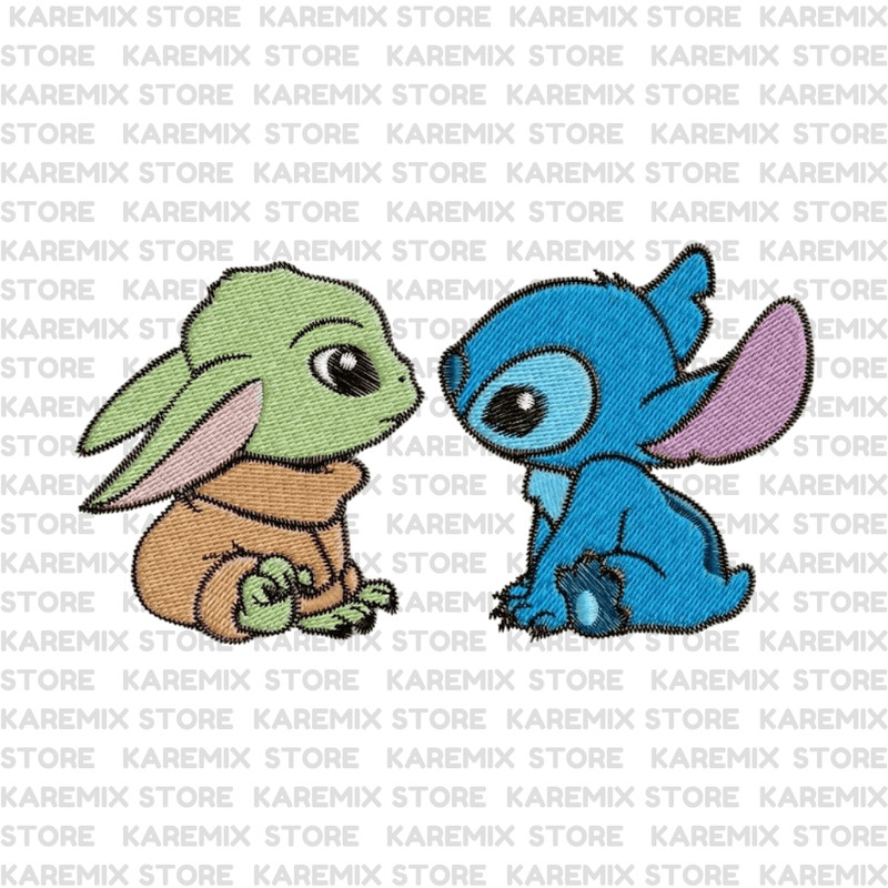 Embroidery Design Yoda Baby Stitch 2 Sizes Pes Hus Jef 4x4 5x7 Hooop 0