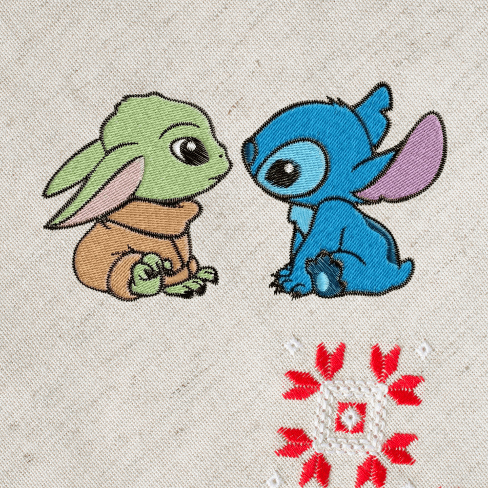Embroidery Design Yoda Baby Stitch 2 Sizes Pes Hus Jef 4x4 5x7 Hooop 4