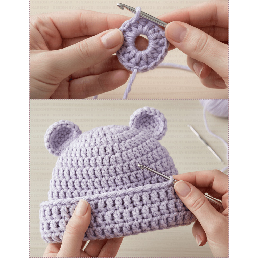 CROCHET PATTERN  Baby Hat Beanie Pattern Beginner Friendly PDF Newborn To 12 Months 2
