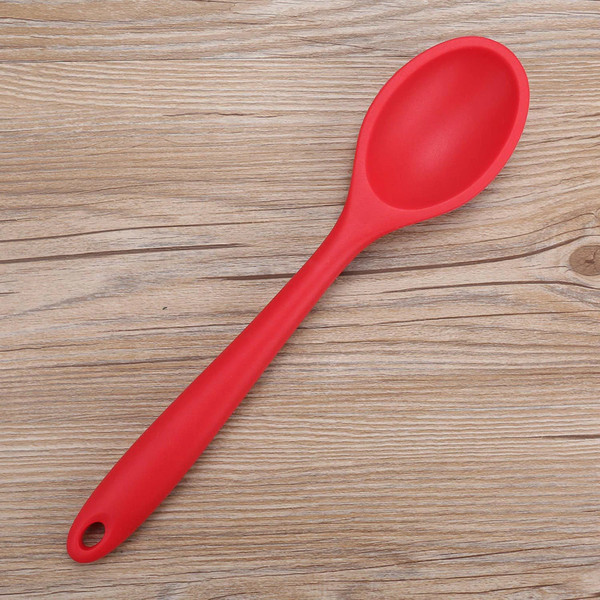 Non Stick Heat Resistant Long Red Silicone Spoon (4).jpg