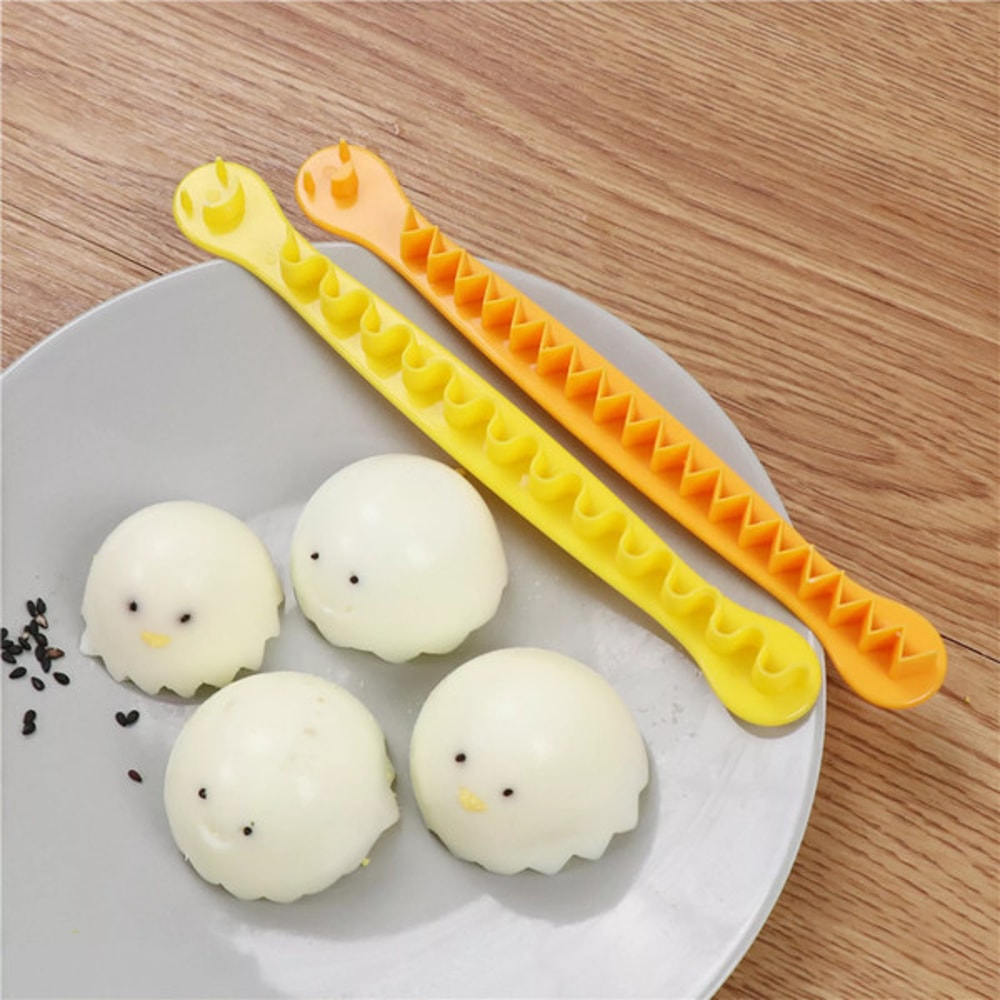 2 Pc Lace Boiled Egg Cutter3