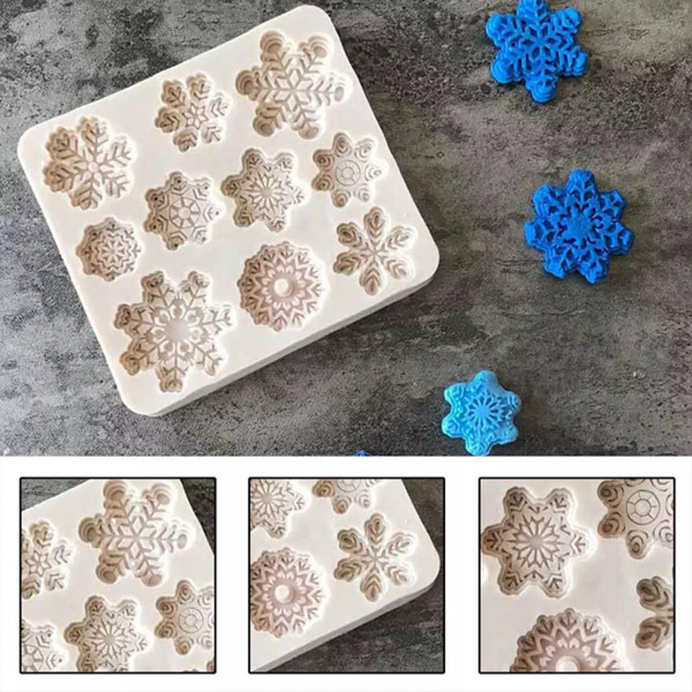 Snowflake Silicone Mold for Baking & Cake Decorating6