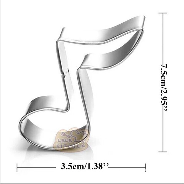 Food Grade Stainless Steel Musical Notes Cookie & Fondant Cutter.jpg