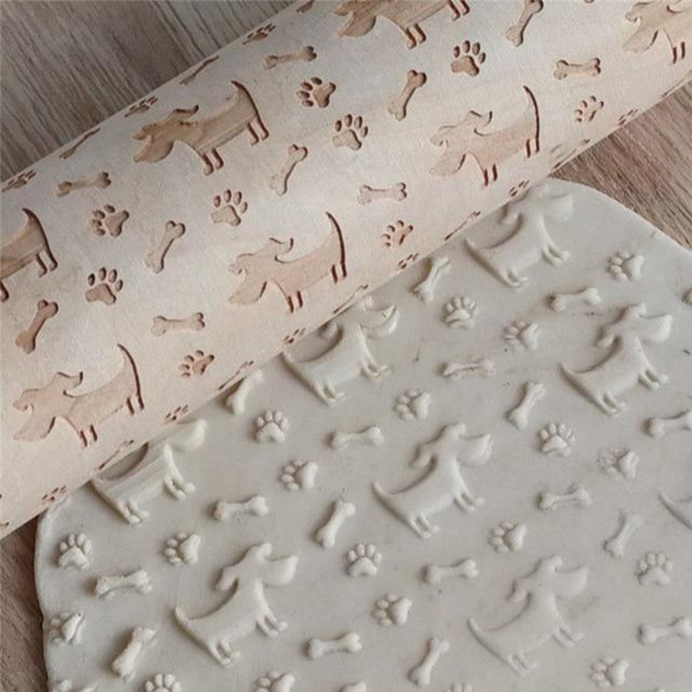 Pet Lover 3D Rolling Pin Doggy Bones Patter