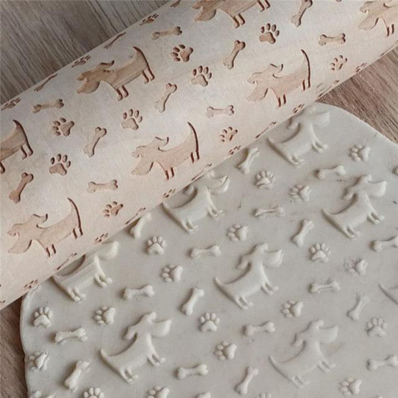Pet Lover 3D Rolling Pin Doggy Bones Patter