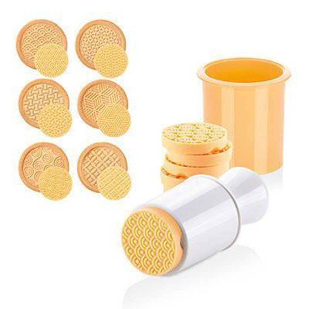 Christmas Cookie Cutter & Stamper Mold Yellow