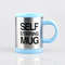 Self-Stirring Coffee Mug Light Blue