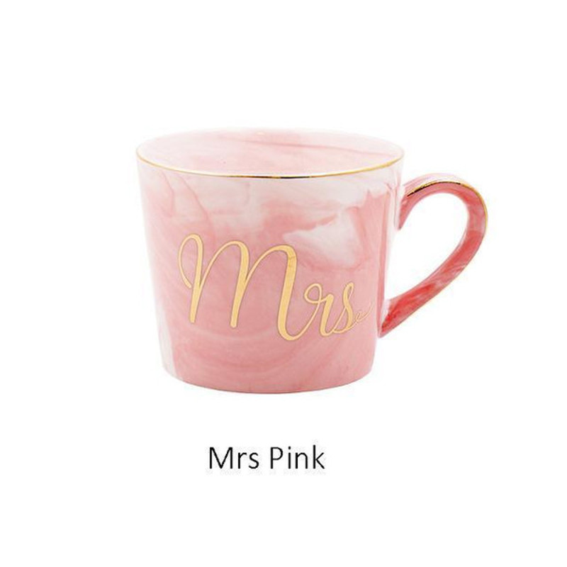 Mr & Mrs Coffee Mugs Mrs Pink