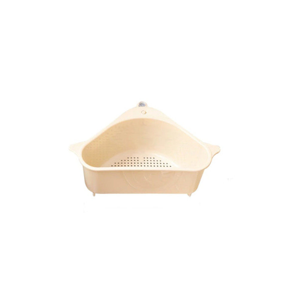 The Best Triangular Sink Basket Drain Shelf Creamy White
