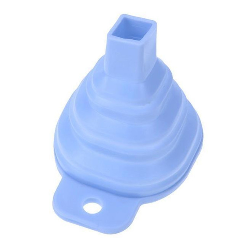 Silicone Foldable Funnel Blue