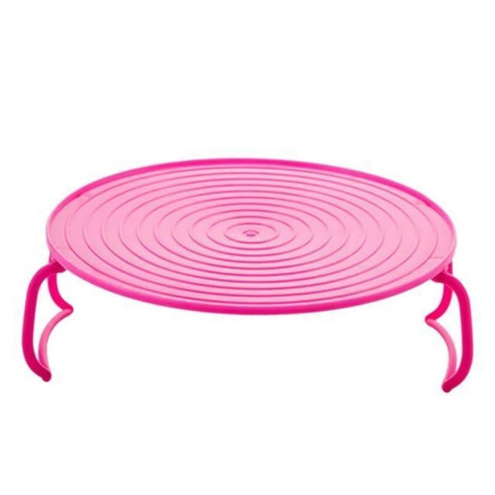 Microwave Plate Rack Cover Pink