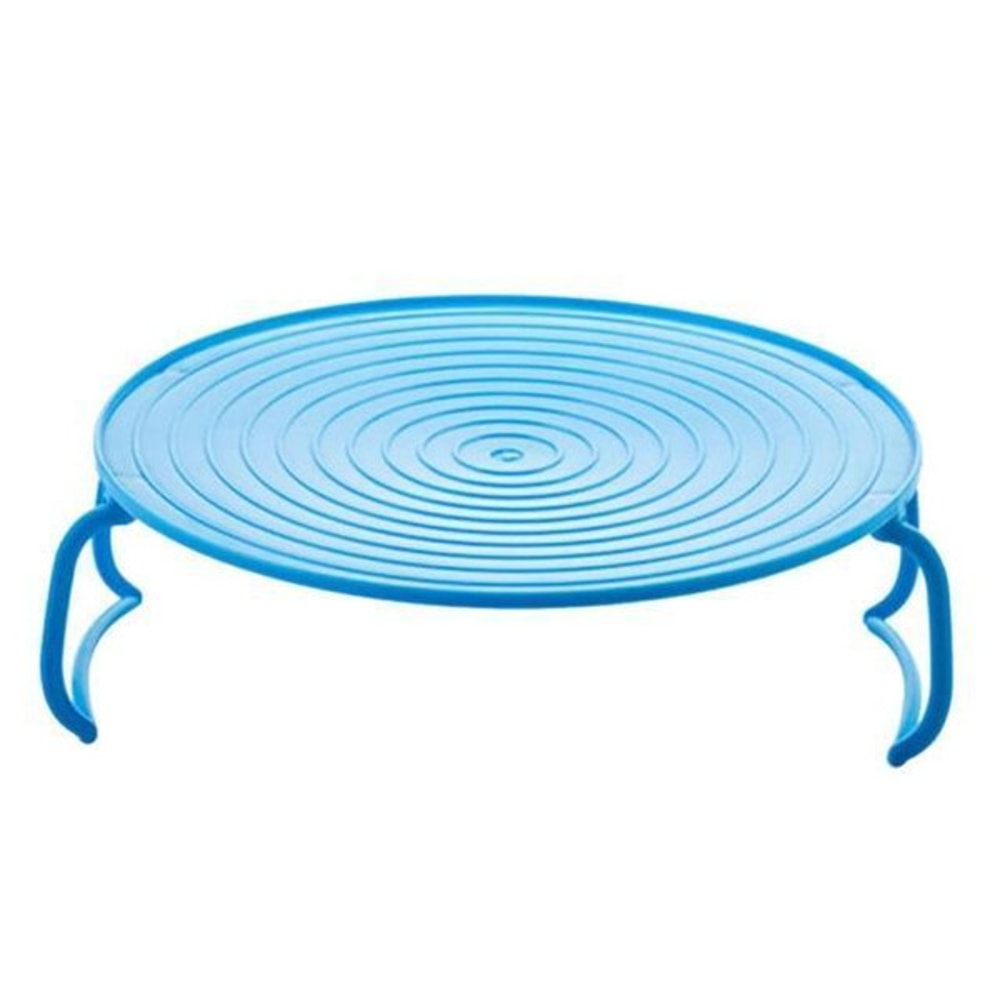 Microwave Plate Rack Cover Blue