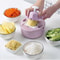 Mandoline Slicer Cutter Chopper and Grater Pink