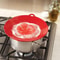 AntiSpill Kitchen Lid Cover Boil Over Silicon Spill Stopper MultiFunction Kitchen Tool