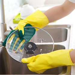 Scrub Dishwashing Gloves
