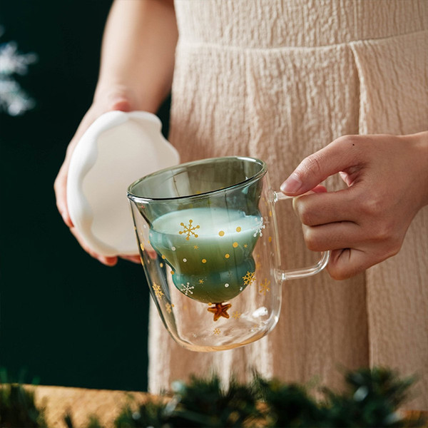 Christmas Tree Insulated Glass Coffee Mug (1).jpg