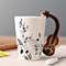 durable ceramic guitar mugs for sale