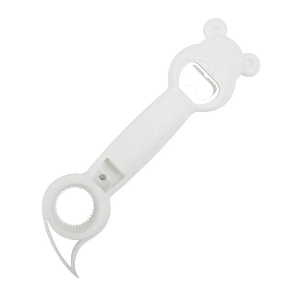 Multifunctional Four-in-one Bottle Opener white