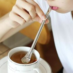 Multi-Use Tea Straw Filter and Stirrer.