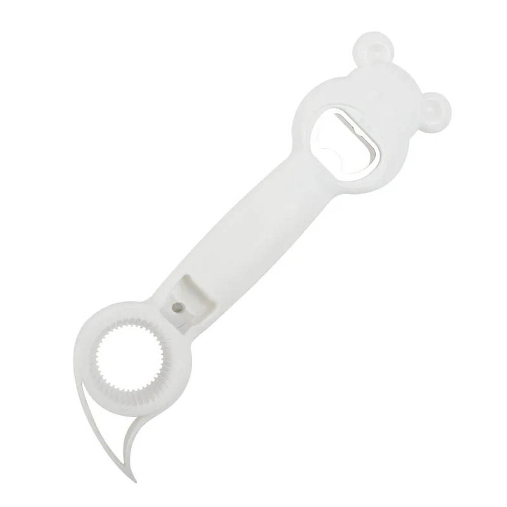 New 4 In 1 Bottle Opener white