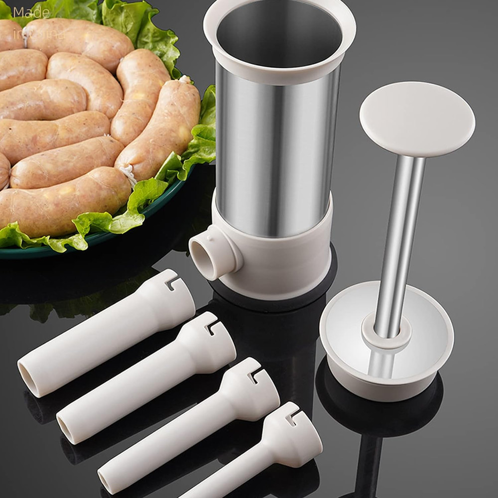 Sausage Stuffer with 4 Different Sizes Stuffing Tubes 3