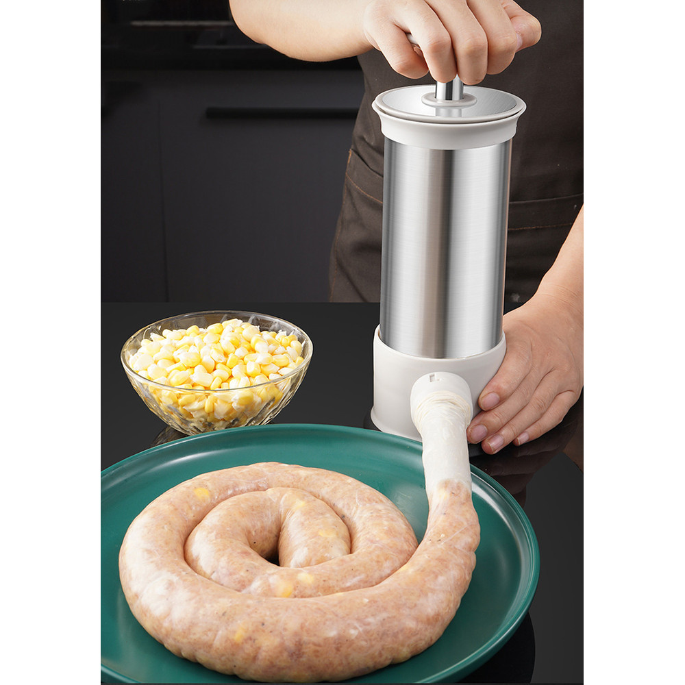 Sausage Stuffer with 4 Different Sizes Stuffing Tubes 2