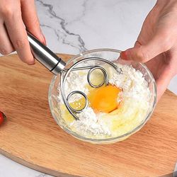 stainless steel magic dough whisk