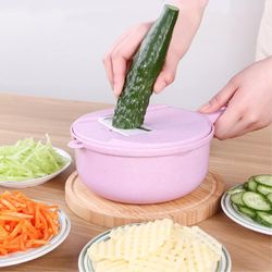 Mandoline Slicer Cutter Chopper and Grater - Manual, Multi-Function Kitchen Tool for Easy Vegetable Prep