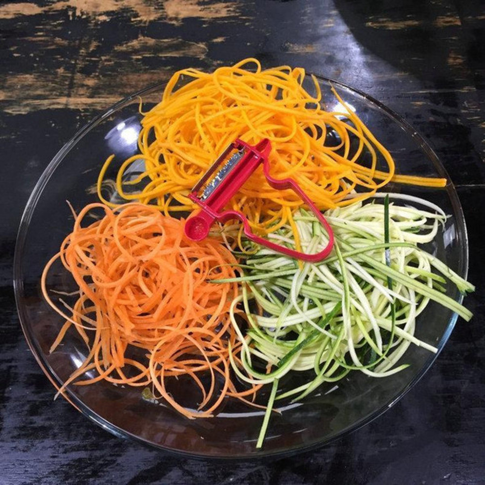 Magic Slicer Trio (3 Pieces) - Double-Edged, Comfort Grip for Easy Peeling and Slicing, Secure Grip and Durable 3