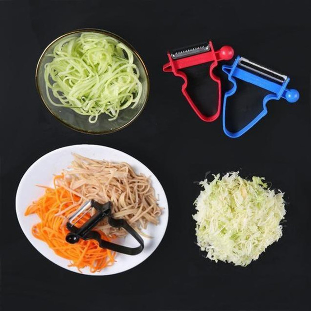 Magic Slicer Trio (3 Pieces) - Double-Edged, Comfort Grip for Easy Peeling and Slicing, Secure Grip and Durable 6