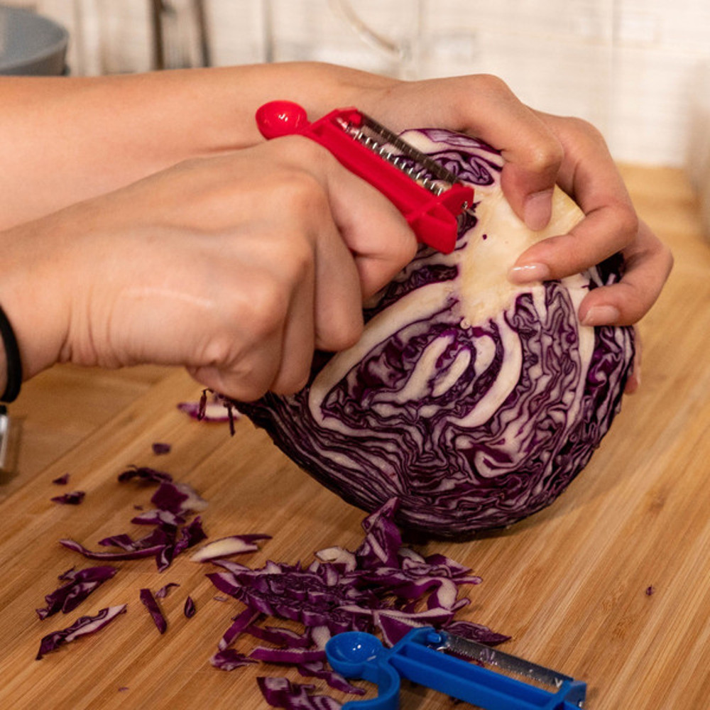 Magic Slicer Trio (3 Pieces) - Double-Edged, Comfort Grip for Easy Peeling and Slicing, Secure Grip and Durable 4